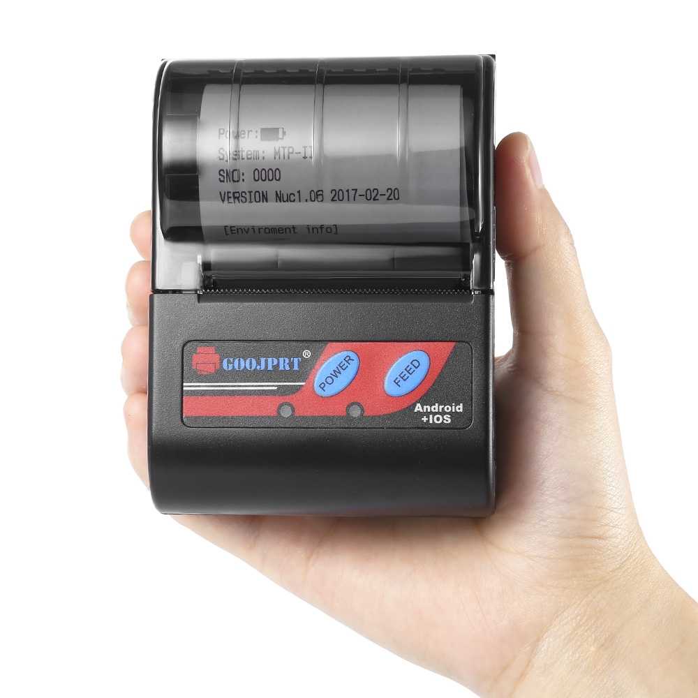 GOOJPRT POS Bluetooth Thermal Receipt Printer 58mm - MTP-II