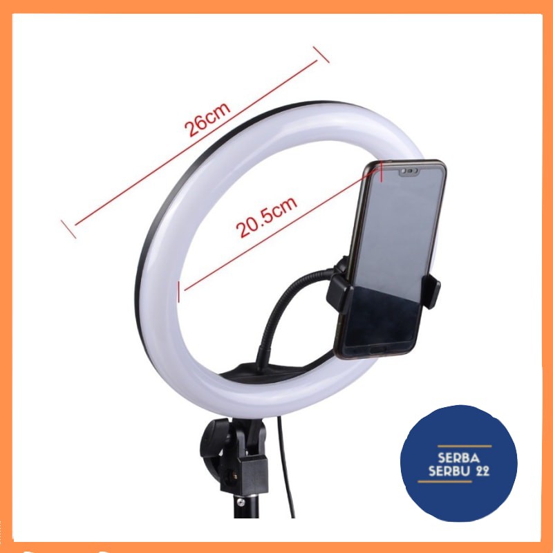 Ringlight Ring Light Lampu Selfie 26cm 33cm Besar LED Holder Jumbo