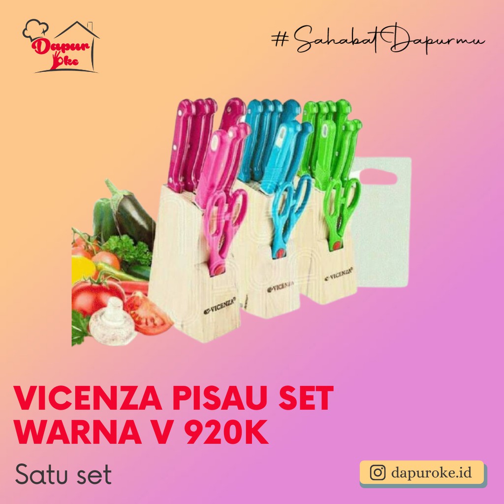 Vicenza Pisau Set Warna V 920k