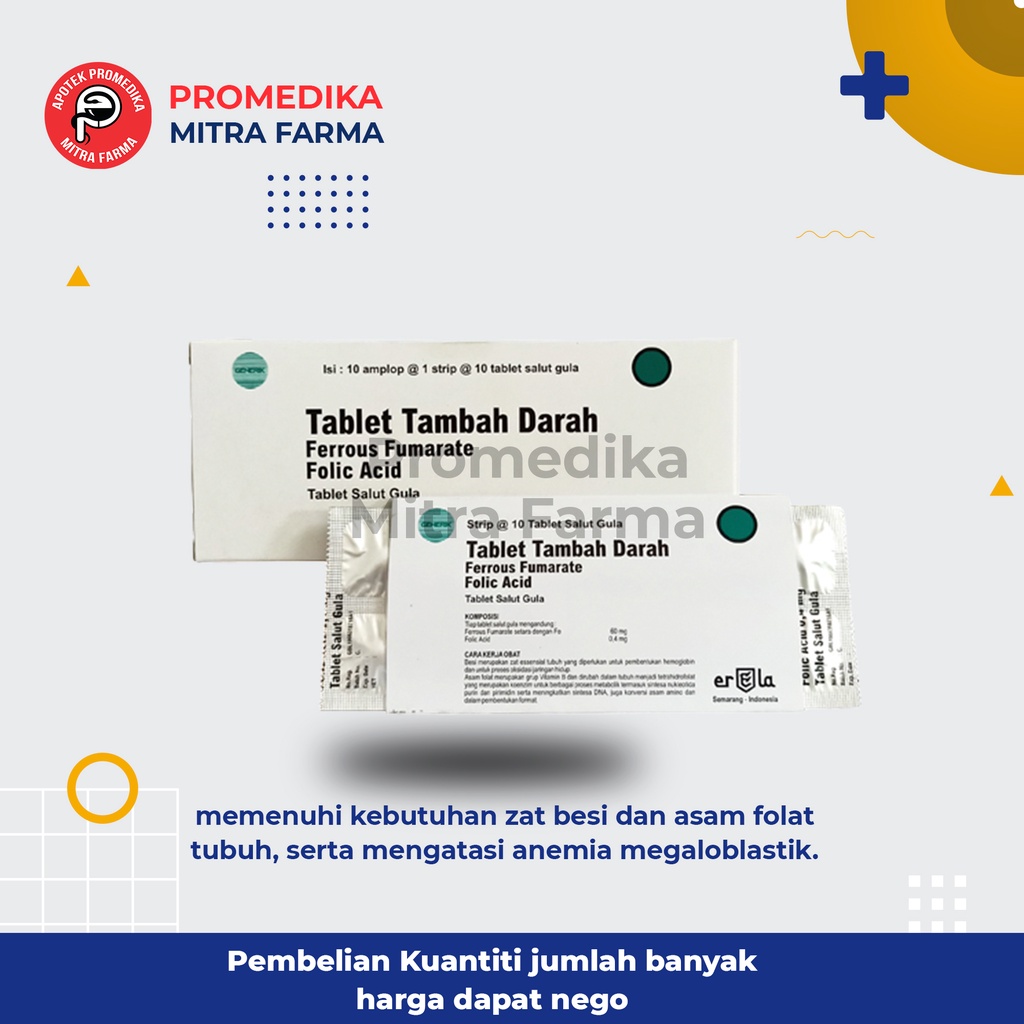 Tablet Tambah Darah / Strip / Obat Penambah Darah
