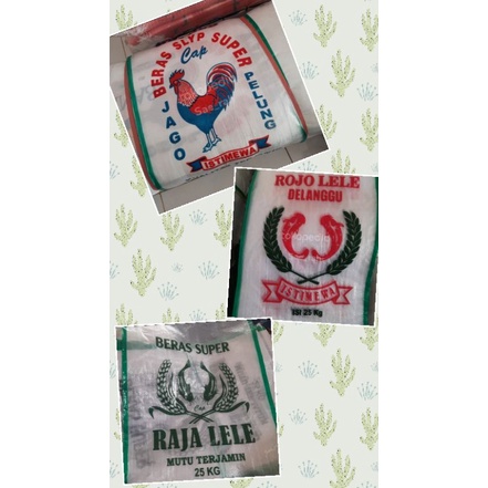 Karung Beras 25 kg dan 10kg Cap Rojolele Delanggu, Jago, RajaLele