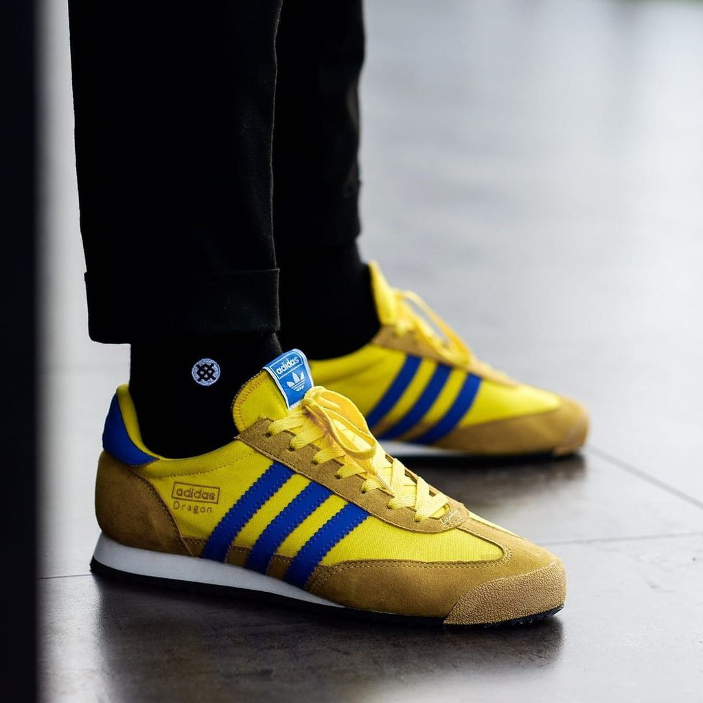 Sepatu Adidas Dragon Yellow Blue Original Murah