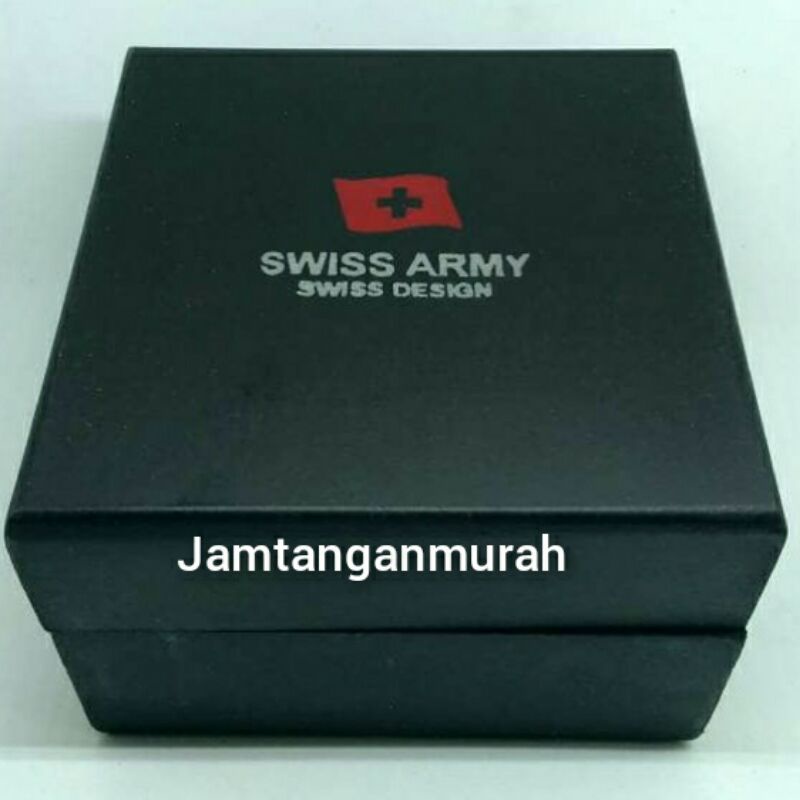 kotak jam tangan swiss army box kayu