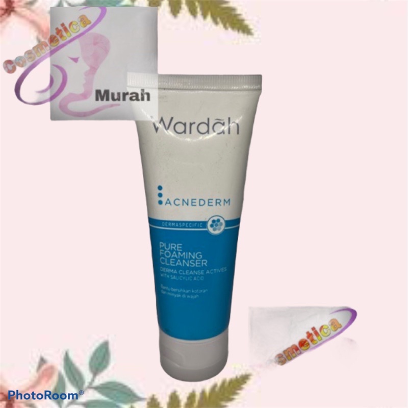 [ foam cleanser ] wardah acnederm pure cleaser 60 m