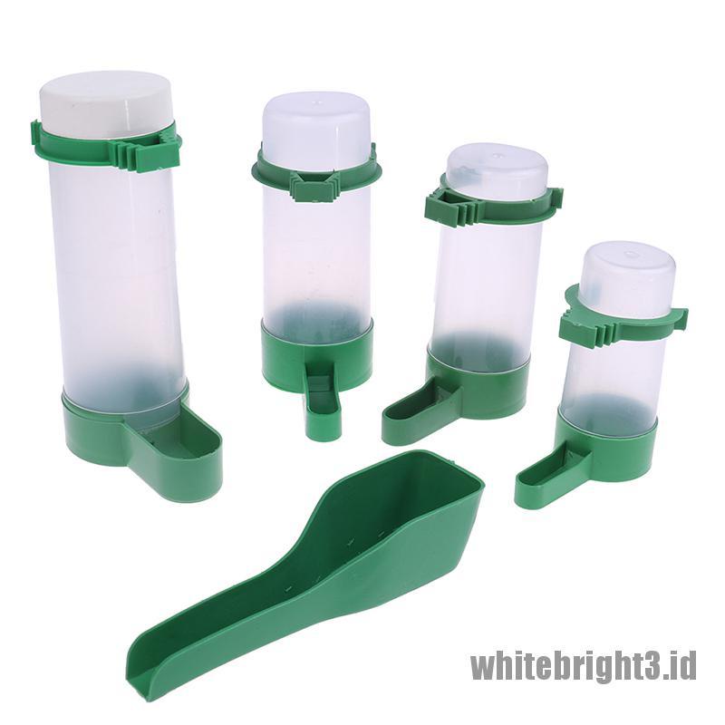❤White3 Warna Putih❤ Tempat Makan / Minum Untuk Kandang Burung Beo Kenari