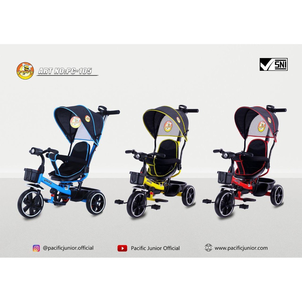 Sepeda Anak Roda 3 Tiga Pacific 105, 5099, 5199, 8018-1, 9950, LMX-809C Sepeda Stroller