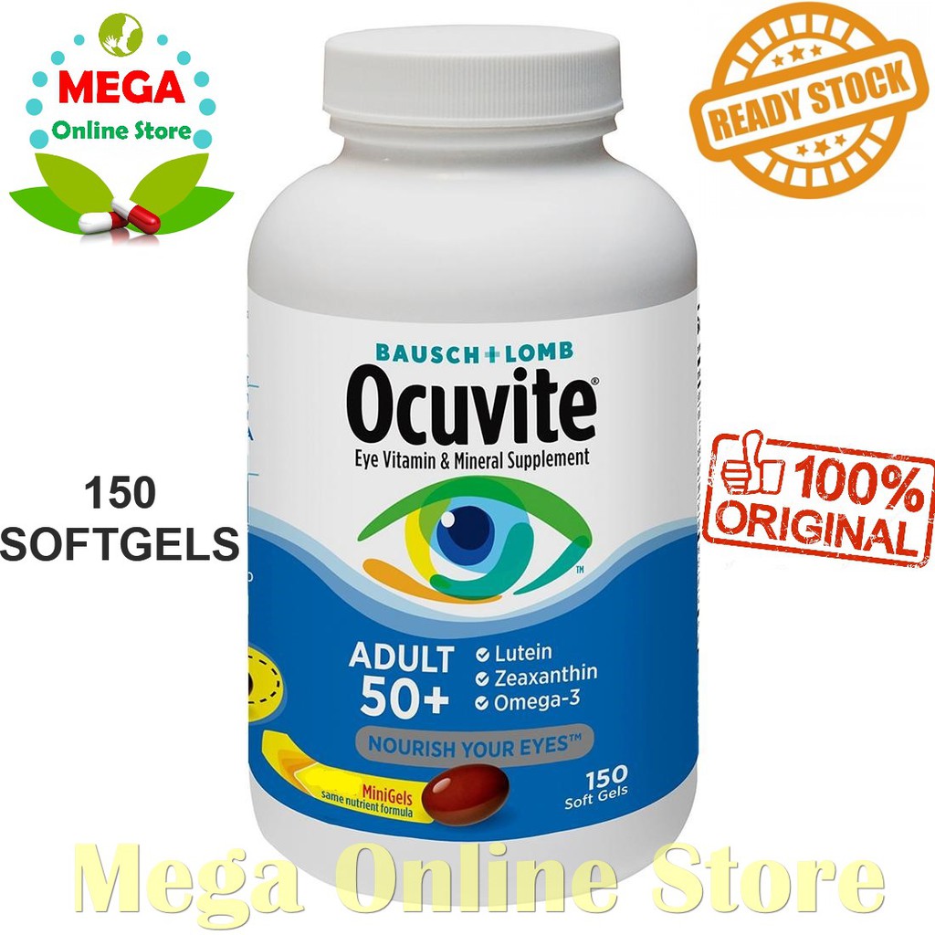 Bausch &amp; Lomb Ocuvite Adult 50+ 150 Mini Softgels