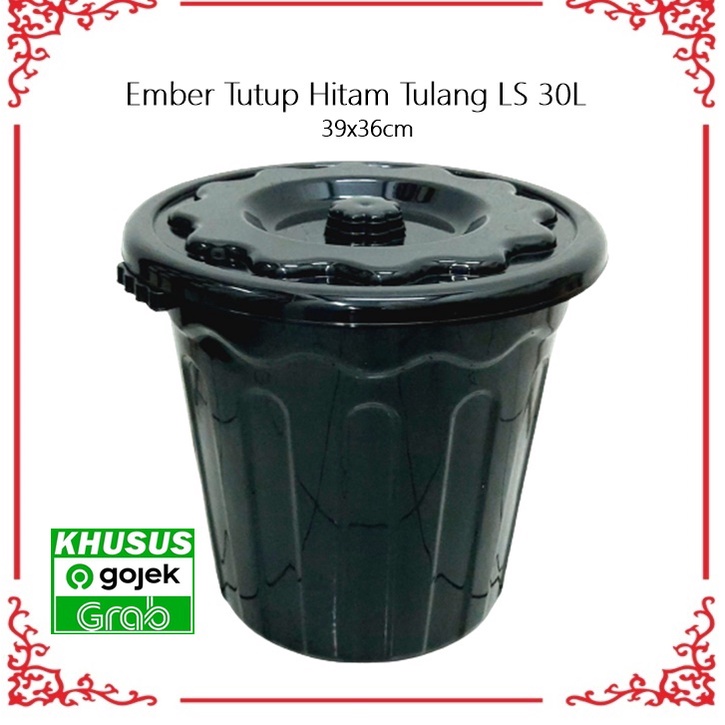 Ember Tutup Hitam Tulang LS 30L