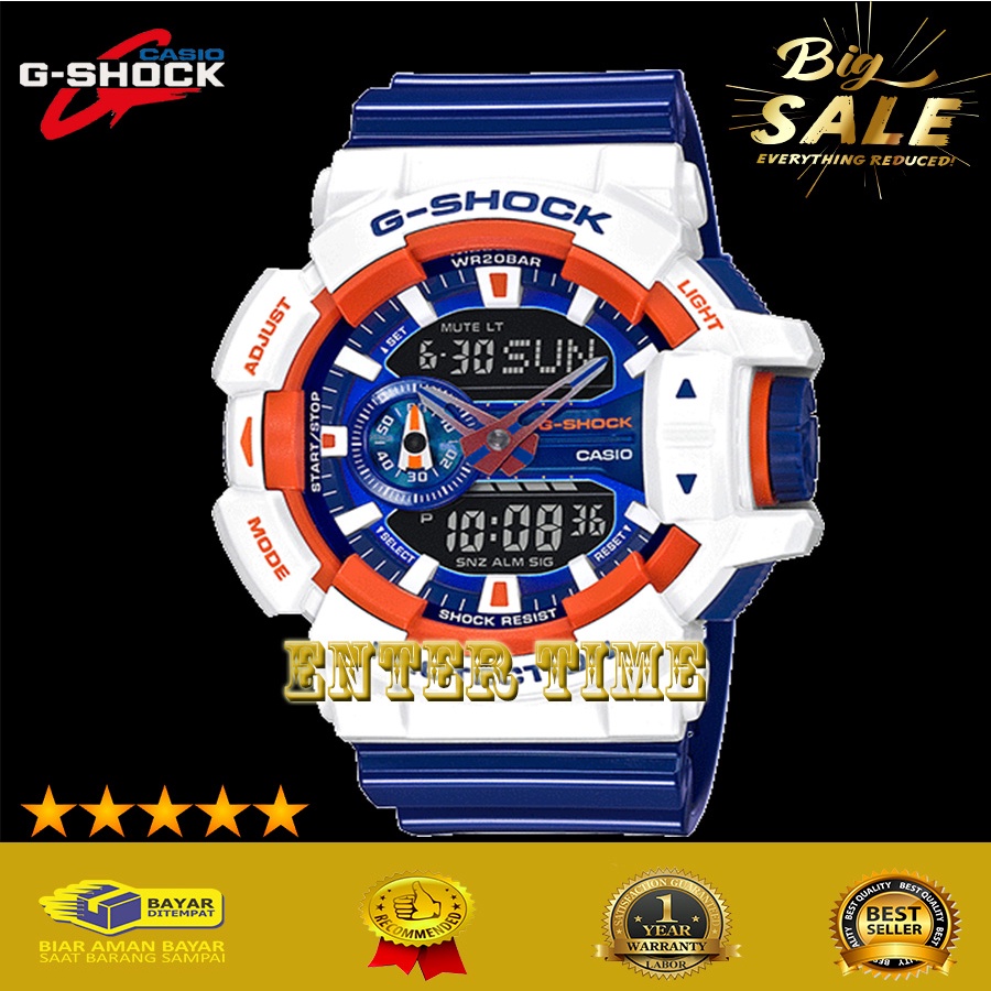 BIG PROMO  JAM TANGAN PRIA KEREN CASIO G SHOCKK TYPE GA 400CS 7A RUBBER STRAP JAM TANGAN GROSIR TERM