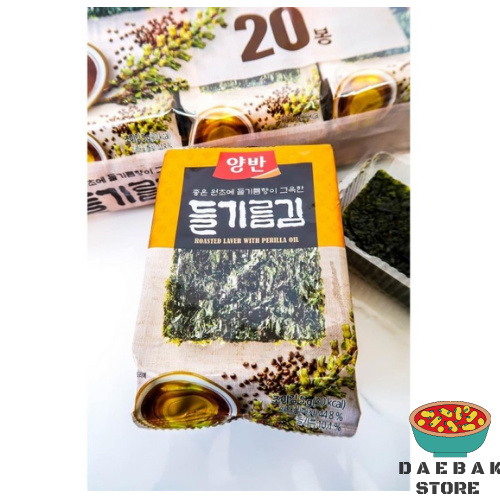 

Dongwon Yangban Rumput Laut Dengan Minyak Perila 3pcs - Seasoned Laver With Perilla Oil