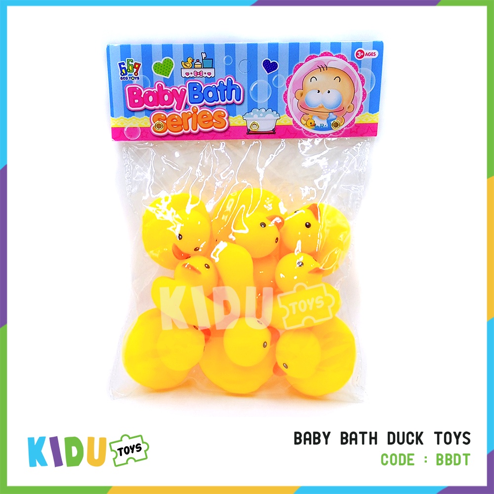 Mainan Anak Bebek Karet Mandi Anak Bebek Vinyl Rubber Duck Ada Bunyi Baby Bath Duck Toys Kidu Toys