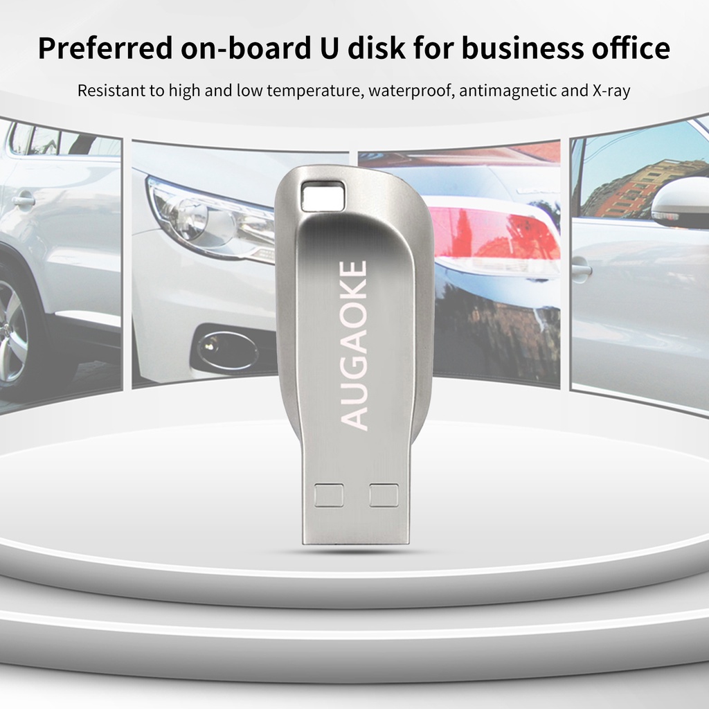 Huluboy Flashdisk USB 3.0 Kapasitas 256 / 512 / 1 / 2T Anti Air / Guncangan Bahan Metal Untuk Speaker