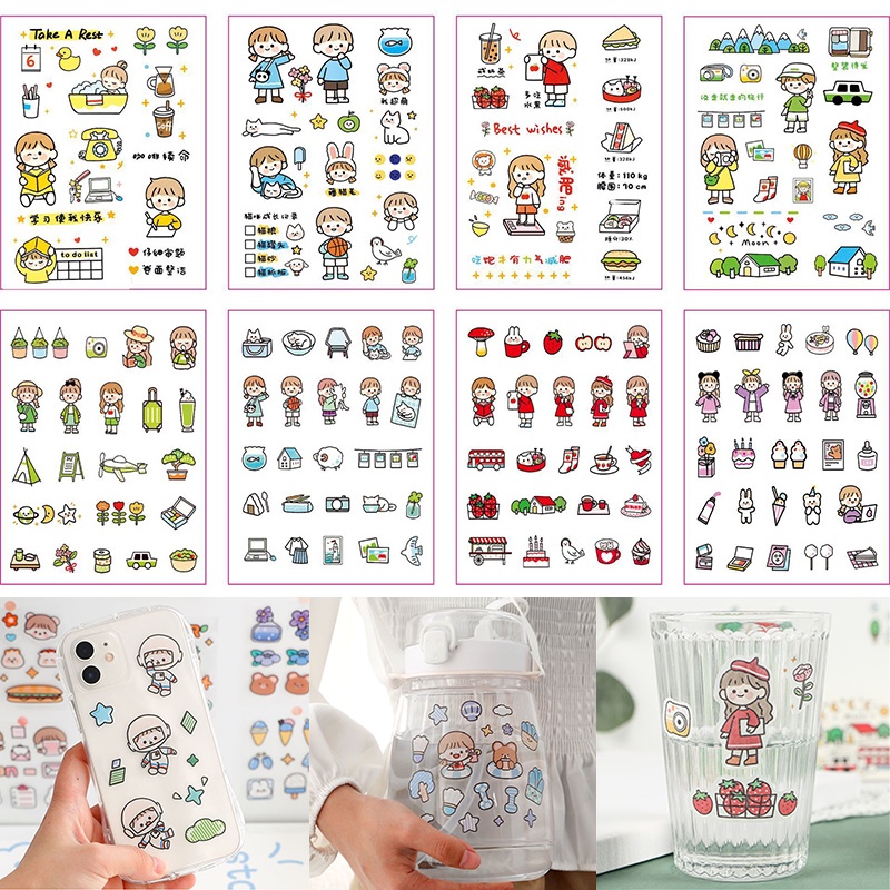 

[COD]Stiker Telado Aesthetic DIY Diary / Sticker Decoration Tumblr Telado Sweet-YES