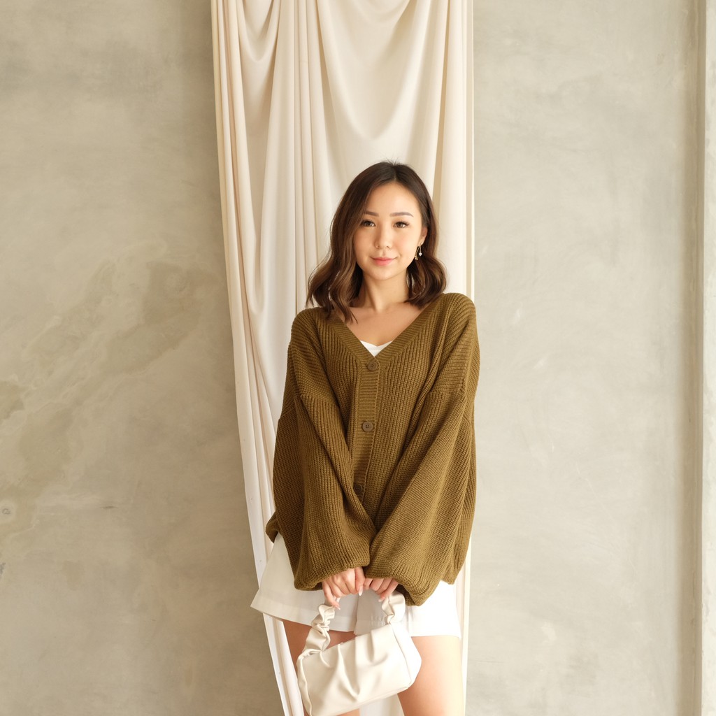 Ayama Knit Cardigan Pakaian Wanita