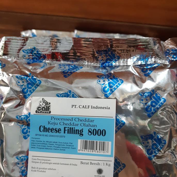 

CALF CHEESE FILLING 8000 1KG / SAUS KEJU CHEDDAR CHEESE 1KG CALF 8000