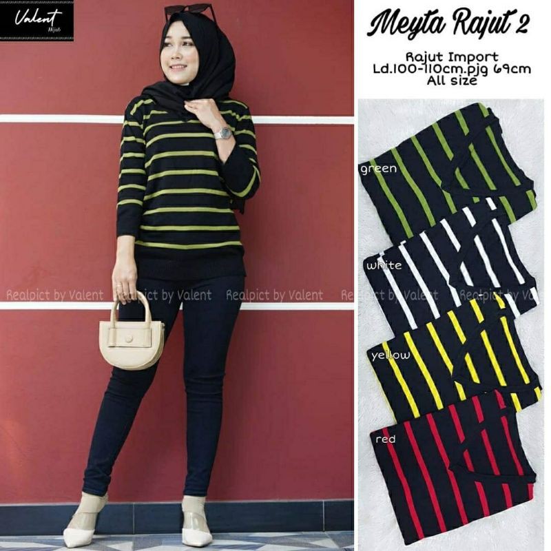 Meyta Rajut #2, blouse, blouse wanita, blouse muslim, blouse murah, blouse cantik, blouse kekinian