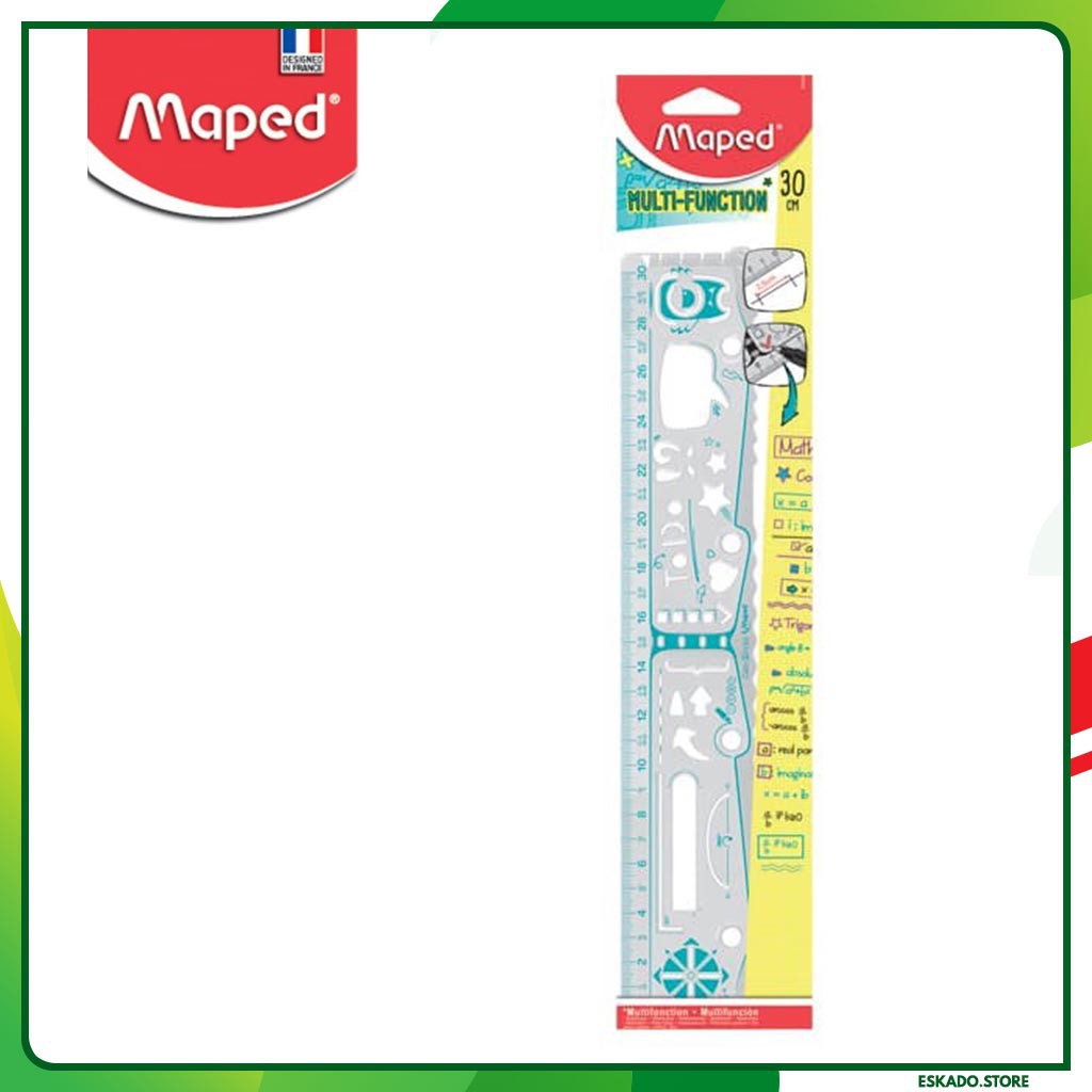 Maped Penggaris Geo Notes Flat 30 cm