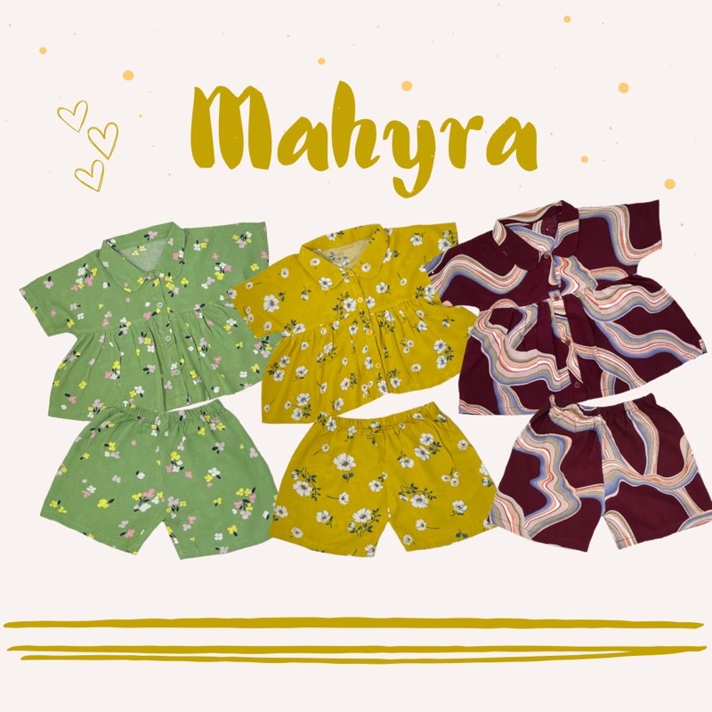 Mahyra Collar Set/ Baju Anak Lucu