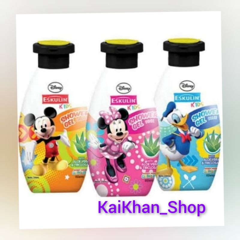 Eskulin Kids Shower Gel Disney ( Tutup Mickey ) - 250ml