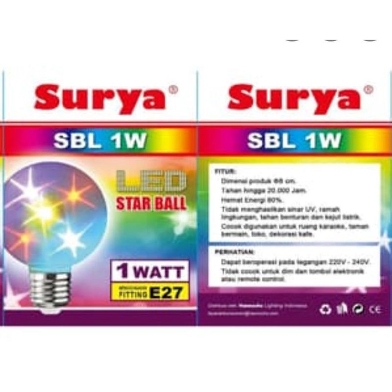 Lampu Disco SURYA Ball SBL Murah