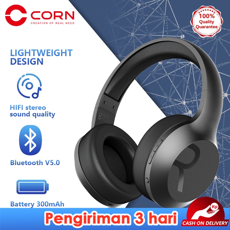 CORN HB001 TWS Wireless Headset Gaming Bluetooth HiFi Cocok untuk notebook, ponsel, komputer desktop