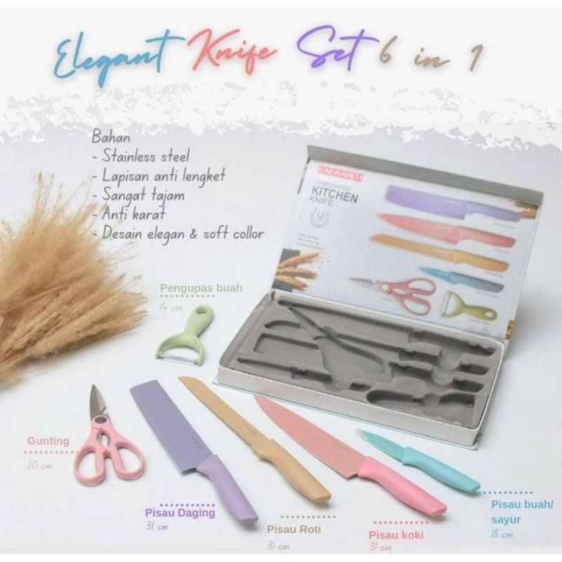 PISAU JERAMI GANDUM SET ANTI LENGKET