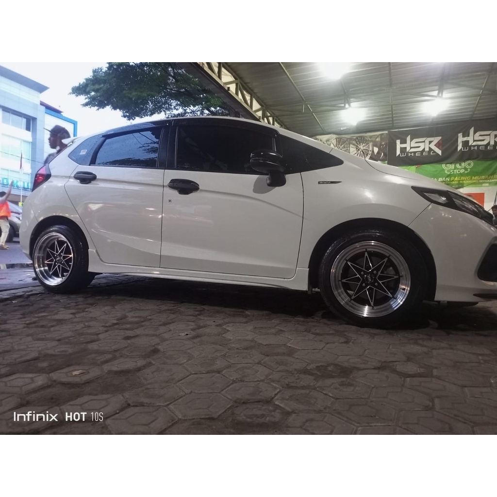 Harga Murah PAKETAN Velg HSR STARLIGHT RING 16 Plus ban 195 50 Accelera Modifikasi Honda Jazz Pelek 