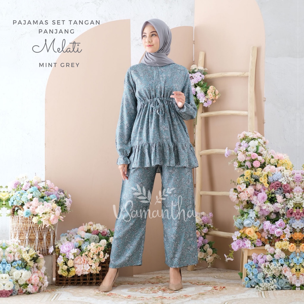 Pajamas Set Rayon Rempel BUSUI | Tangan panjang , Celana panjang