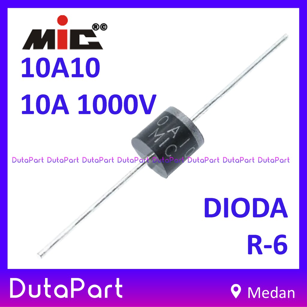 10A10 10A 1000V MIC Dioda Diode Rectifier R-6