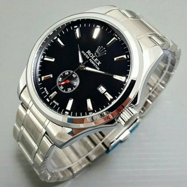 Jam Tangan Rolex Oyster Perpetual Automatic Pria Steel