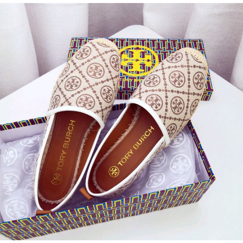 Tory Burch Color Matching Simple And Comfortable Esparadrille One - Pedal Fisherman Shoes STB20-111