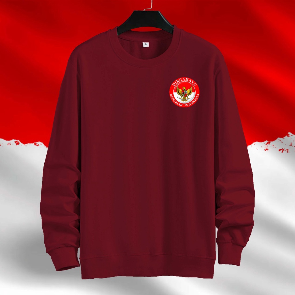 SWEATER UNISEX ( PRIA DAN WANITA ) SWEATER JUMBO, LOGO GARUDA