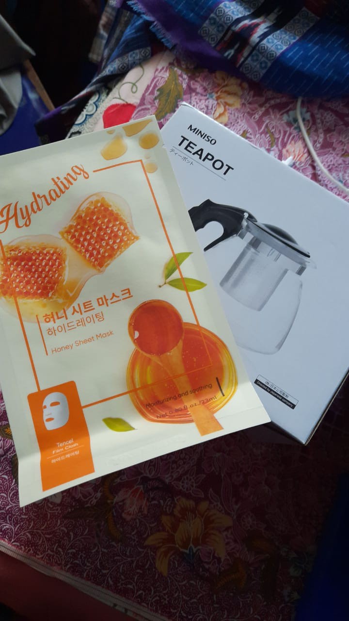 Miniso Official Teko Kaca/tempat Teh Teapot 900 Ml