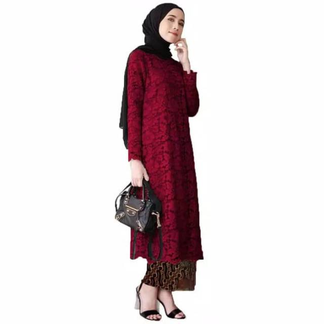 SETELAN KEBAYA TUNIK BRUKAT CORNELI GLITERS