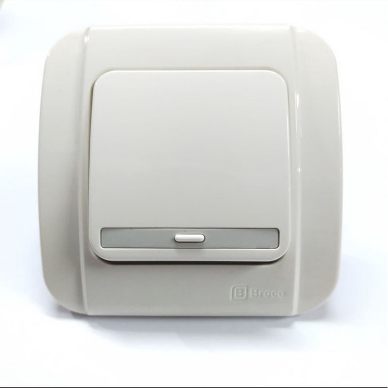 Saklar Engkel Tunggal Broco / Saklar Lampu Tanam Inbow IB Broco Galleo Galeo