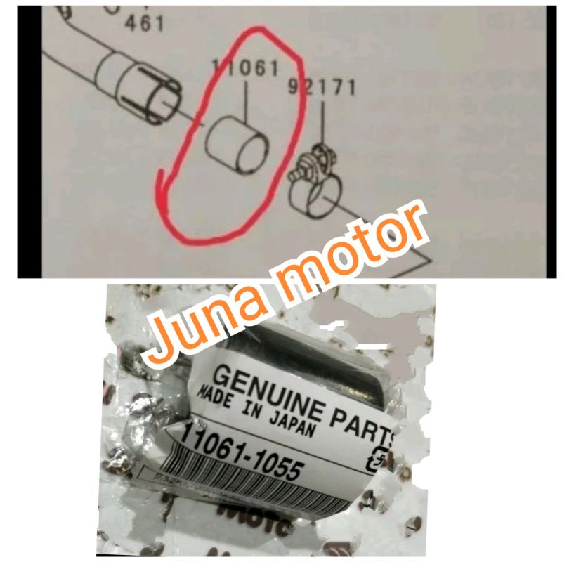 paking sambungan knalpot KLX 250 KLX250 Original