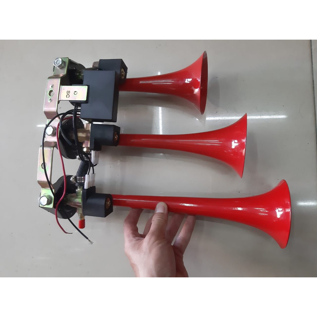Klakson Angin Klakson Terompet 24V 3Corong Truk