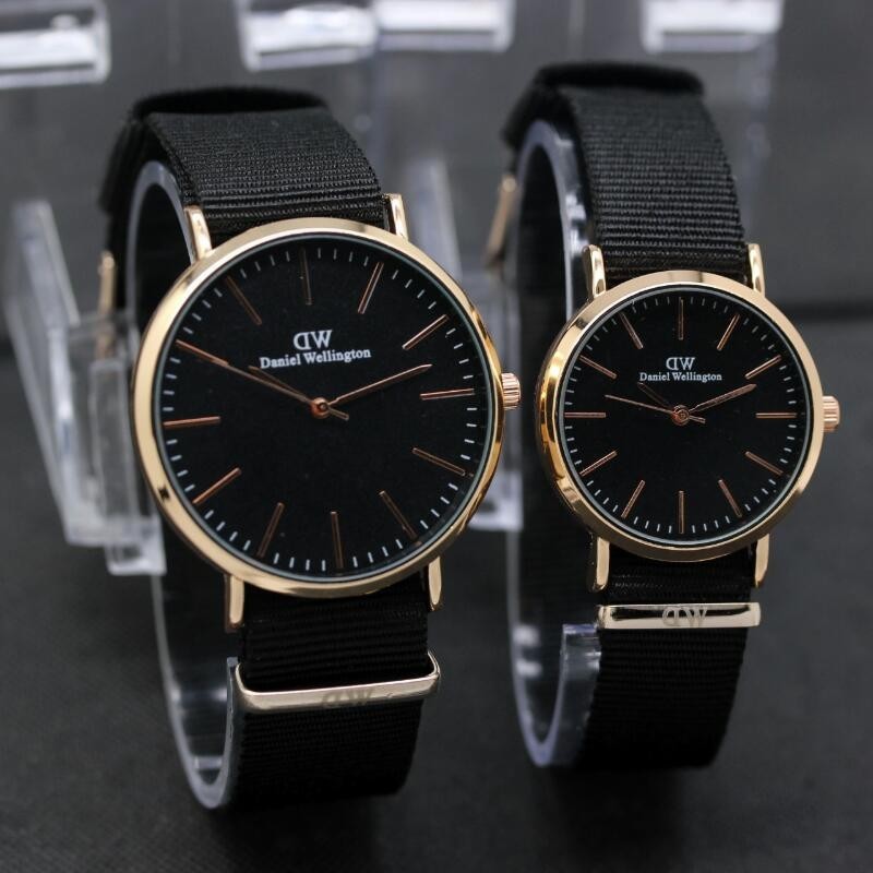 JAM TANGAN COUPLE FASHION CANVAS KANVAS IMPORT HARGA SATUAN