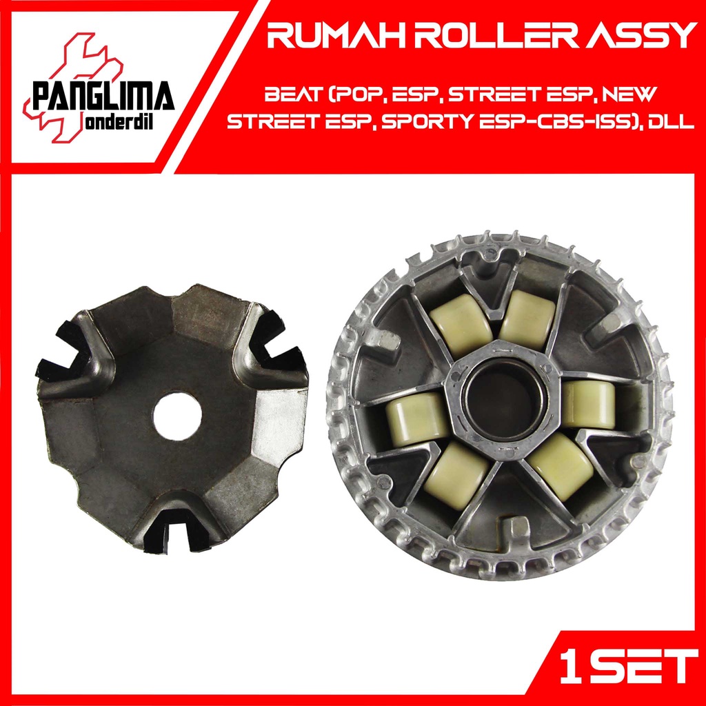 Rumah Roller Assy Beat Sporty-Street-Pop-New-CBS-ISS-CW-STD &amp; Scoopy FI eSP-New &amp; New Vario 110 F1 2015 &amp; Spacy F1 Roler Penutup-Tutup-Slider-Set-Lengkap-Komplit