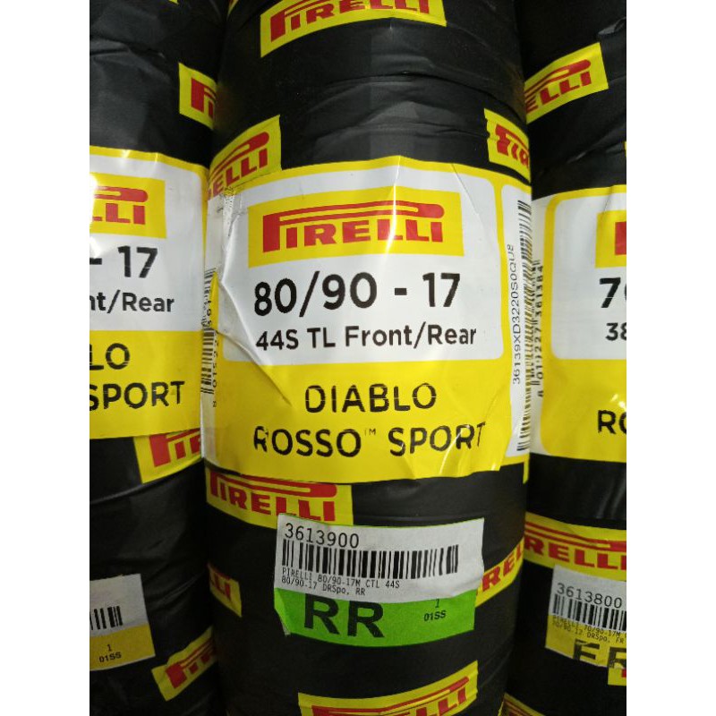 [DOT 2022] BAN PIRELLI 80/90 - 17 DIABLO ROSSO SPORT