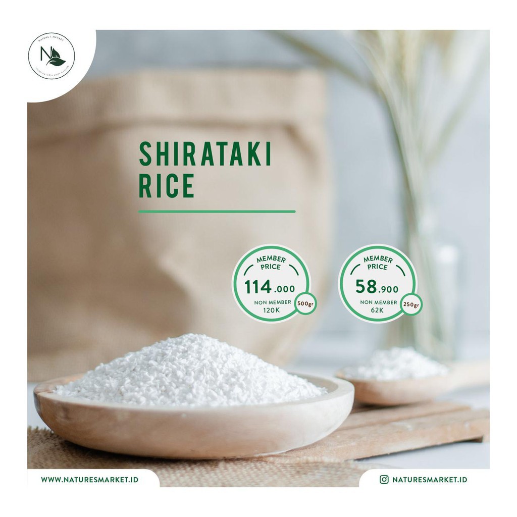 

beras shirataki, beras diet, beras pelangsing, beras 500g