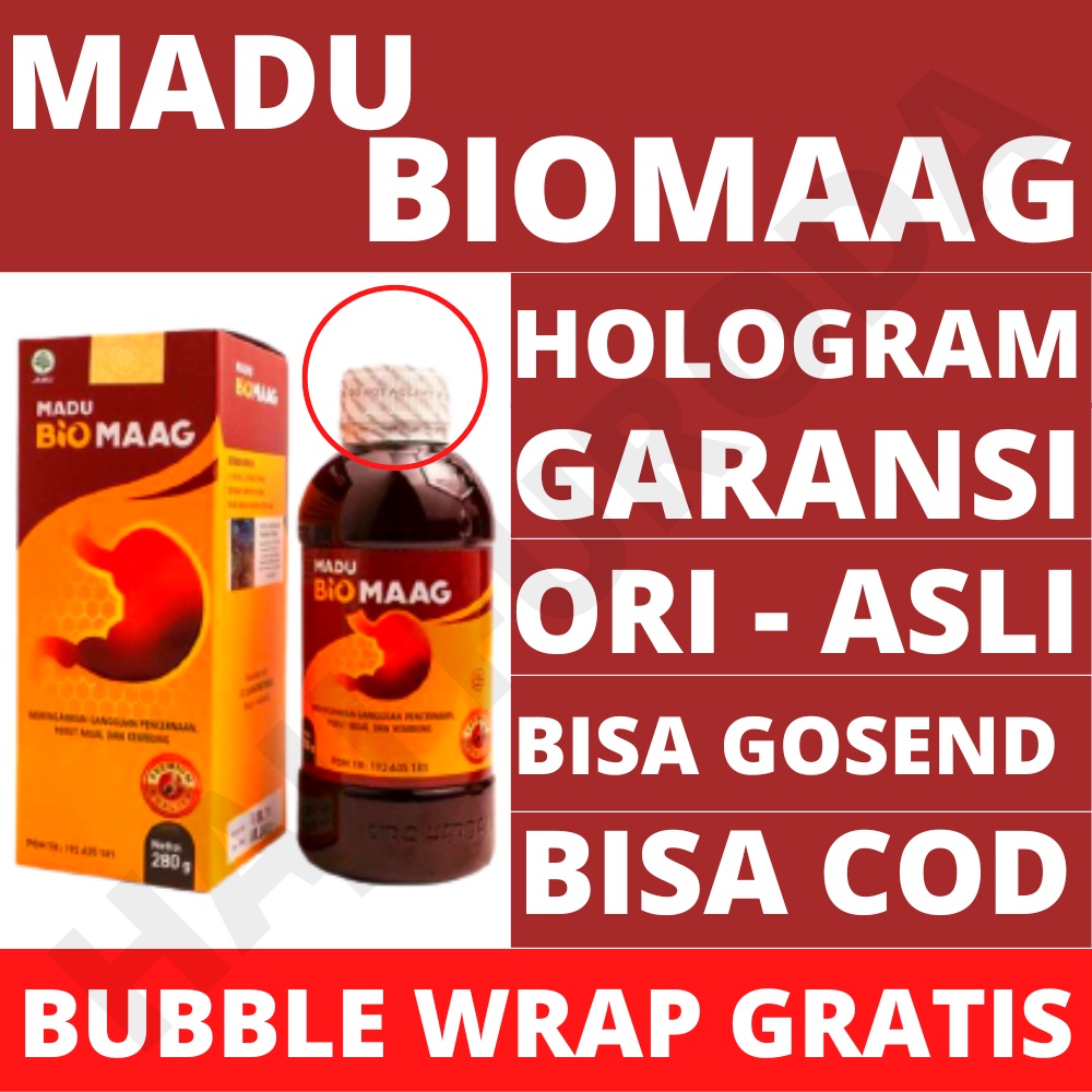 [ASLI PROMO] Madu BIOMAAG Beli 2 Gratis 1 Tidak Ada / Obat Herbal Nyeri Sakit Maag Asam Lambung Magh