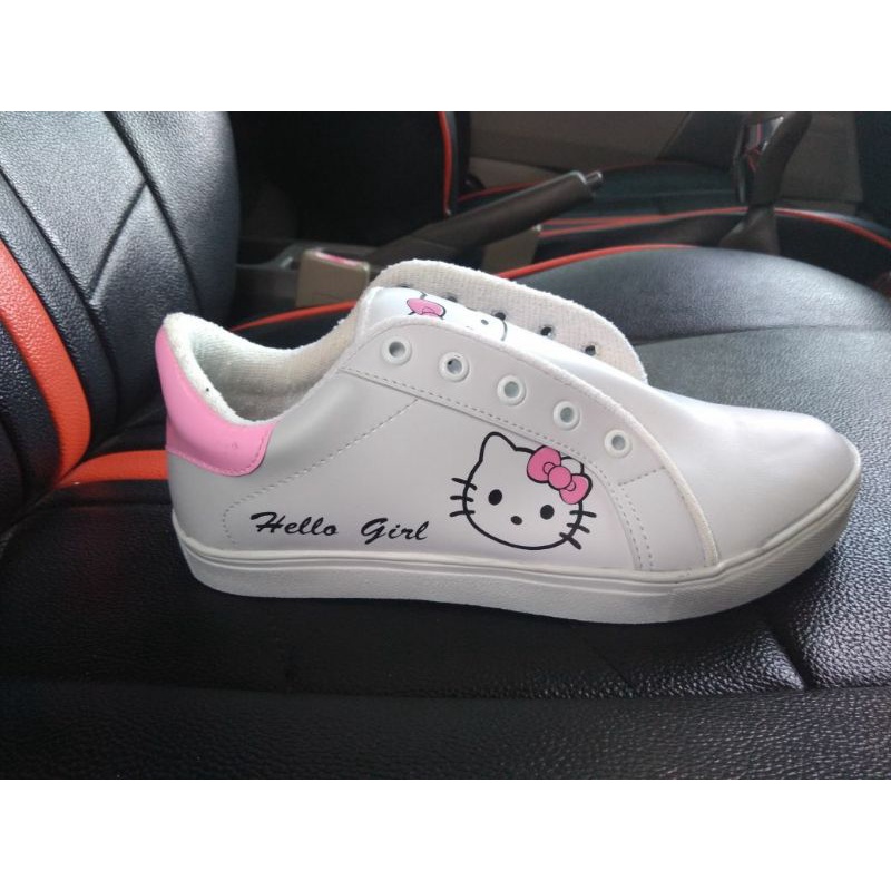 CUCI GUDANG SEPATU WANITA GAMBAR LUCU HPD412 BONEKA HELLO KITTY