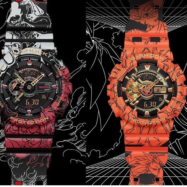 G-SHOCK CASIO KARAKTER ONE PIECE &DRAGON BALL JAM TANGAN PRIA ANIME TERBAIK jam tangan pria one piec