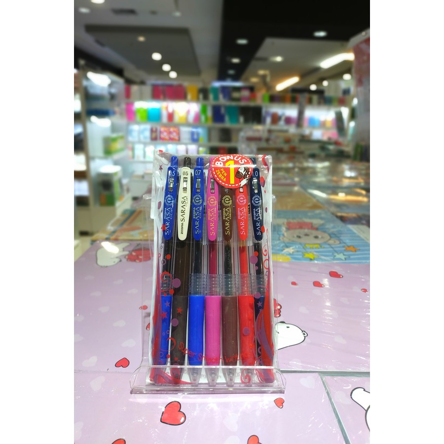 

Zebra Sarasa Clip Set 6 pcs Free 1 pcs