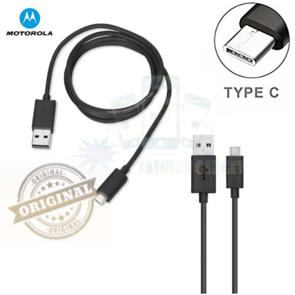 Kabel Motorola Type C 100% Original New Cable Data Moto Type C For All Type HP With Type C Slot