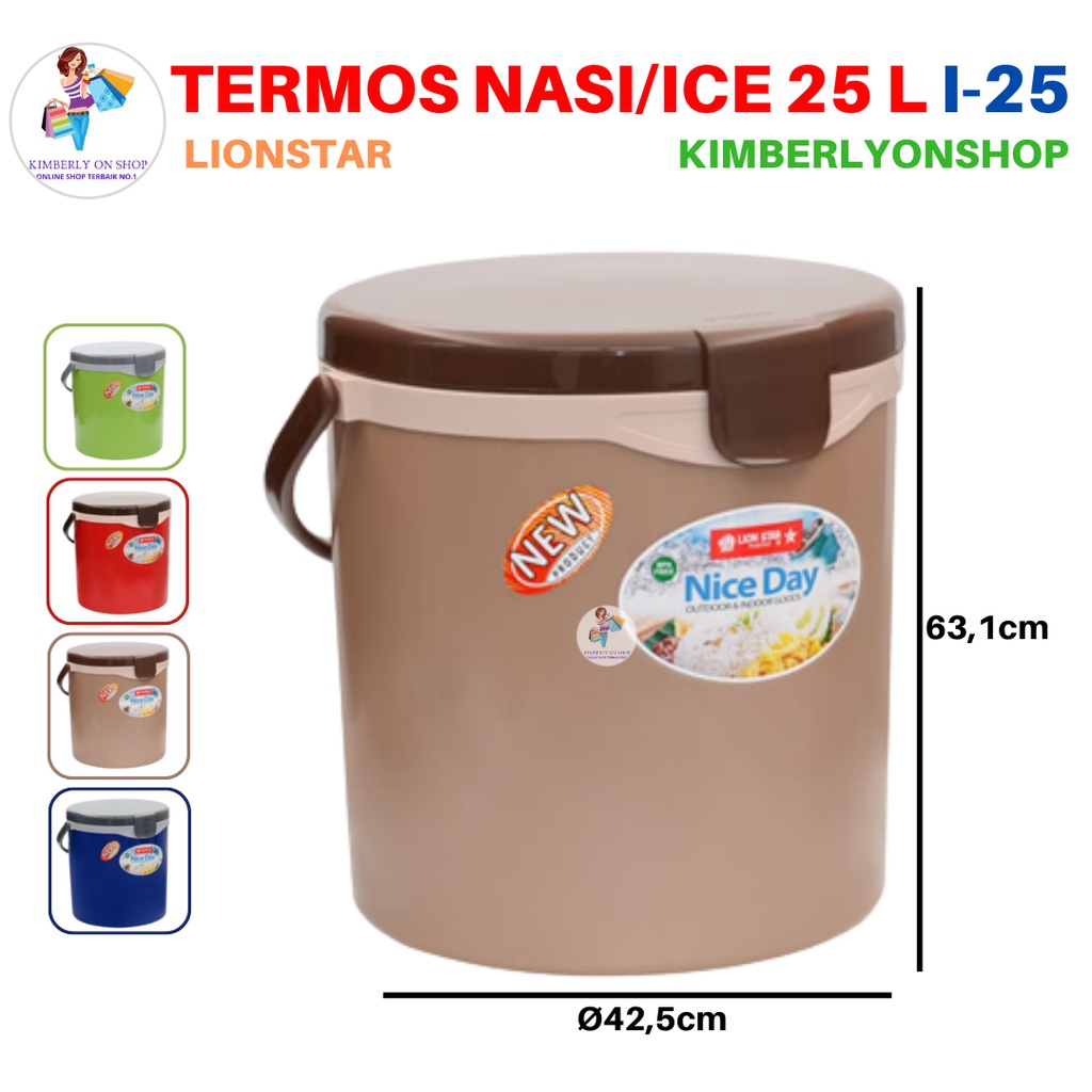 Rice Ice Bucket Hanami Termos Nasi Es 25 Liter I 25 Lion Star