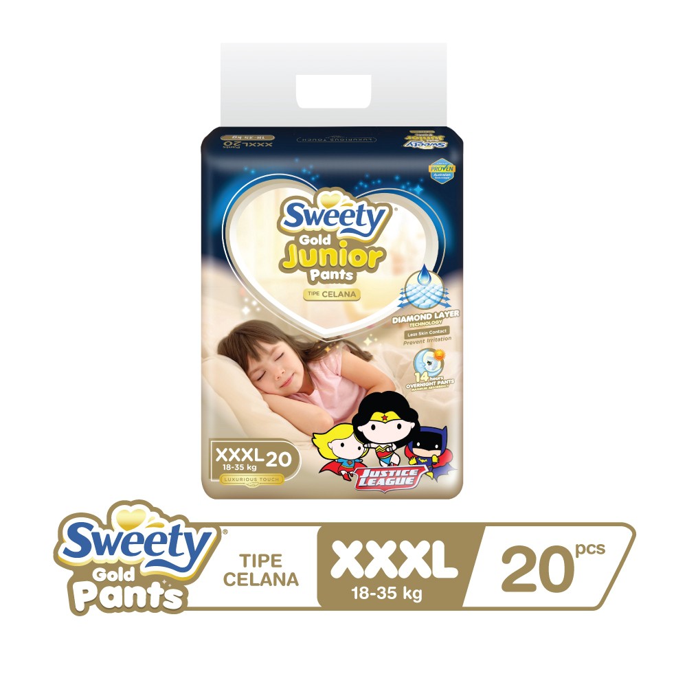 Promo Harga SWEETY Gold Junior Pants XXXL20 20 pcs - Shopee