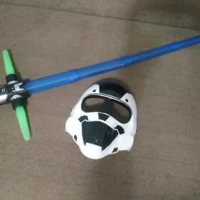 mainan anak pedang topeng star wars superhero starwars nyala led