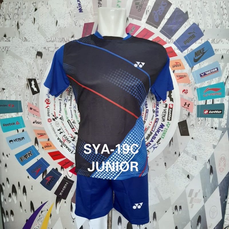 Setelan anak badminton baju celana bulutangkis anak kelas 5sd 3smp kostum junior kaos badminton junior pakaian olahraga anak setelan bulutangkis anak setelan voli anak short pants jersey olahraga pakaian anak laki M L XL jersey badminton kids wear